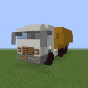 European White Dump Truck 2