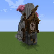 Oriental Steampunk Clock Tower